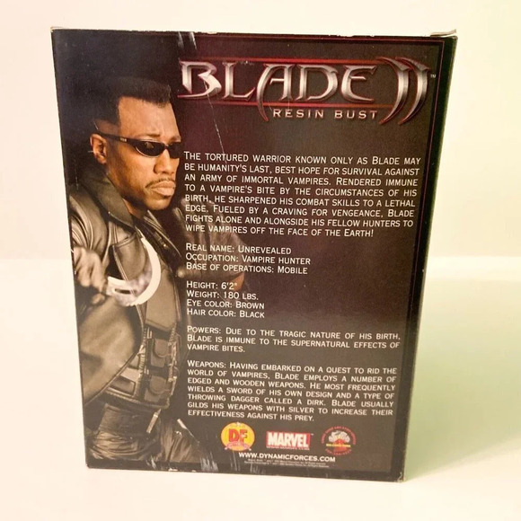 2002 Blade 2 Wesley Snipes Resin Bust Dynamic Forces Limited Edition 0543/1998 - Picture 10 of 16